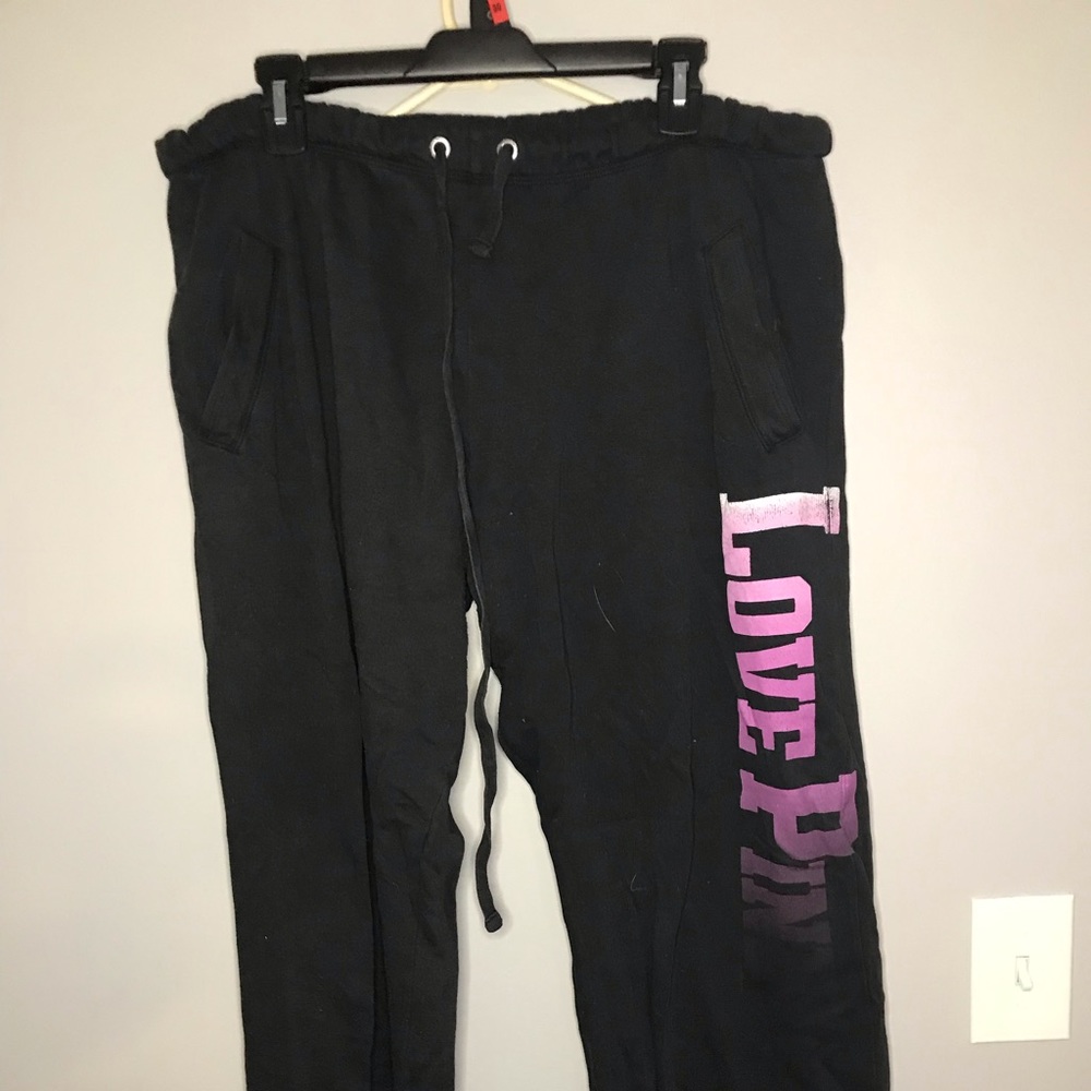 Pink boyfriend sweats size M